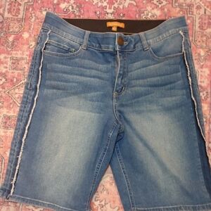 Creative Recreation Blue Denim Women Shorts‎